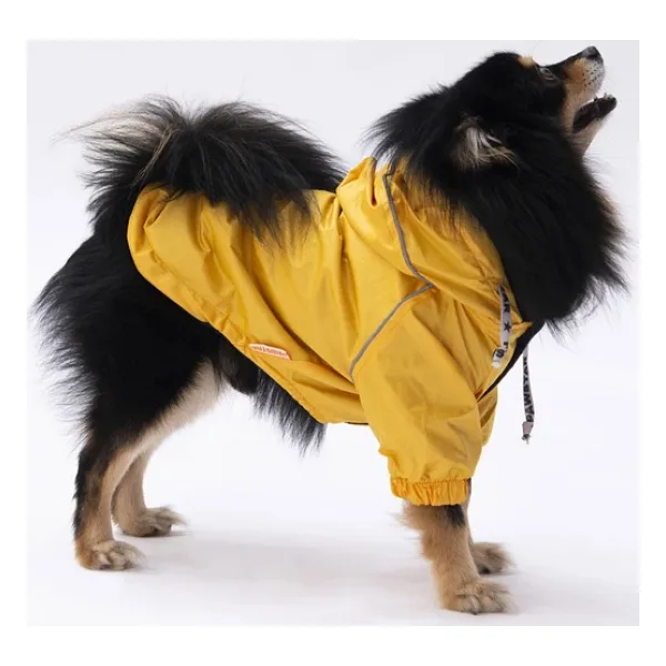 Pawstar Pluvia İçi Polar Küçük Irk Köpek Yağmurluğu Sarı