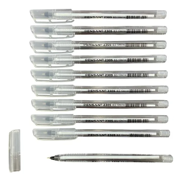 Pensan 2305 İğne uçlu 0.5 mm Üçgen Gövde Siyah - 10 Adet
