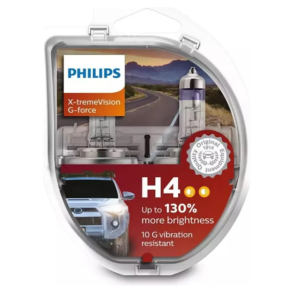 Philips X-treme Vision G-force H4 Otomobil Far Ampulü (12342XVGS2) %130