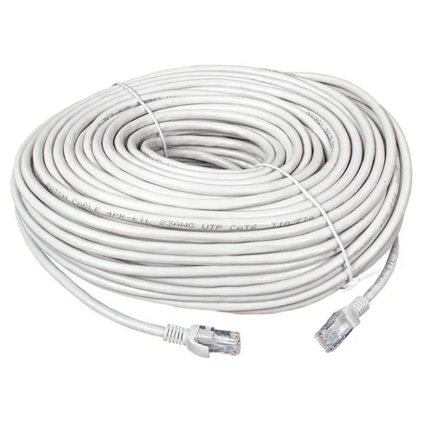 Powermaster Cat6 40 Metre Ethernet Kablo Soket Jack Uçları Takılı Hazır İnternet Kablosu