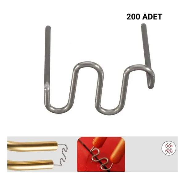 Prolektro 200 Adet 0,8mm Dalgali Tip Plastik Kaynak Zımba Teli