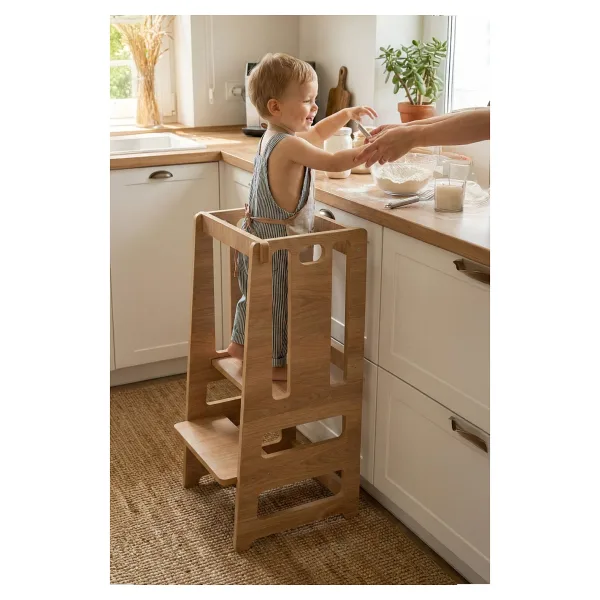Rozitoys Ahşap Montessori Çocuk Öğrenme Kulesi Merdiveni