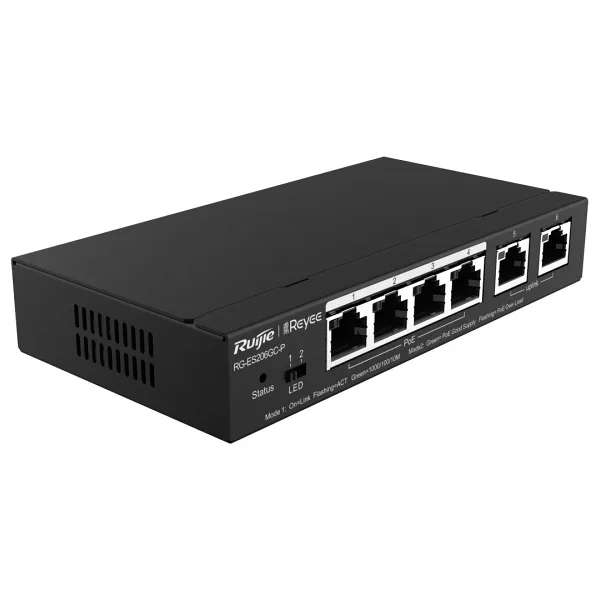 Ruijie Reyee RG-ES206GC-P 6 Port 10/100/1000 Mbps Gigabit Switch