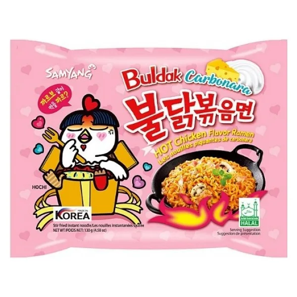 Samyang Buldak Carbonara Hot Chicken Flavor 130 gr