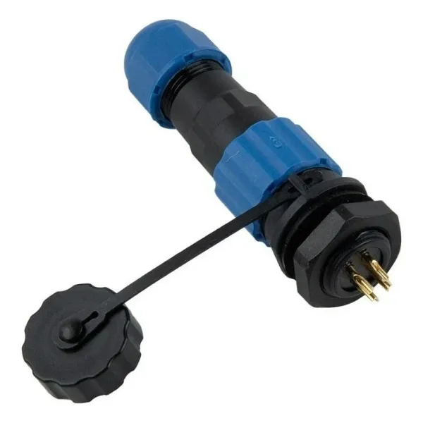 SD13 4 Pin 13mm Su Geçirmez Konnektör Takımı - Panel Tipi