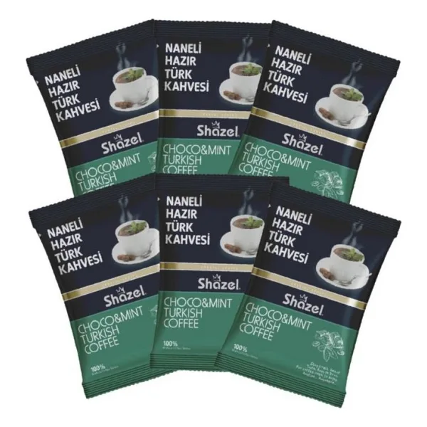 Shazel Naneli Hazır Türk Kahvesi 100 gr 6'lı