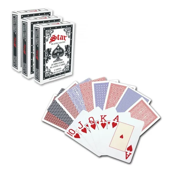 Star Black Jack Oyun Kağıdı Yarı Plastik