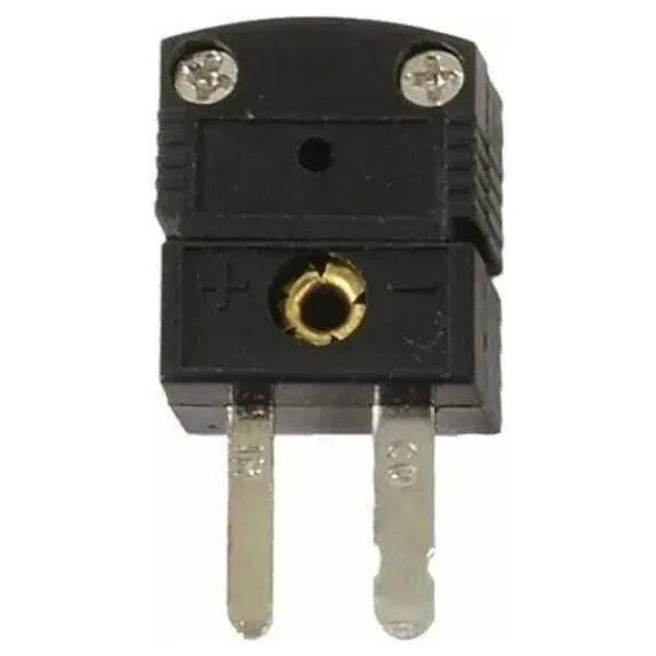 TC2-SY-Erkek - Fe-Const Termokupl Fiş Siyah