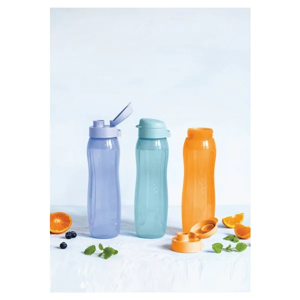 Tupperware Eko Şişe (Slim) Suluk Şişe 750 ml 3'lü Set Matara Çevre Dostu - standart - Çok Renkli
