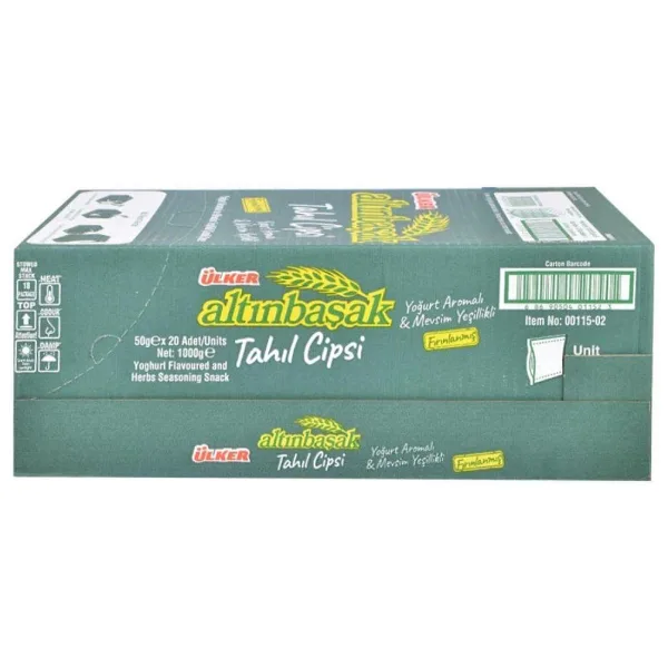 Ülker Altınbaşak Yoğurt Aromalı Mevsim Yeşillikli Tahıl Cips Cips..