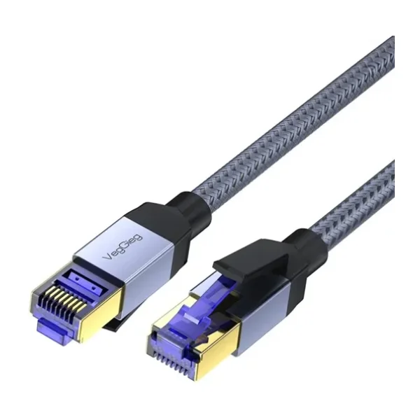 VegGieg CAT8 40Gbps Gigabit FTP 2000Mhz RJ45 Ethernet Ağ Kablosu 1.5 Metre