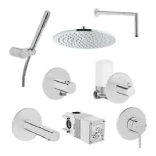 Vitra Origin Ankastre Duş Seti Krom 8 Parça