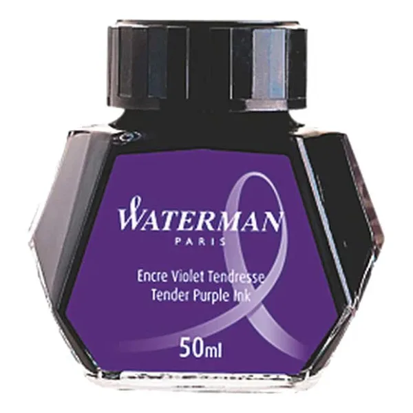 Waterman Cam Şişe 50 ml Mor Dolma Kalem Mürekkebi