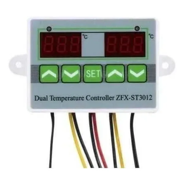 ZFX-ST3012 12V Çift Röle Çıkışlı Termostat - Sıcaklık Kontrol Cihazı