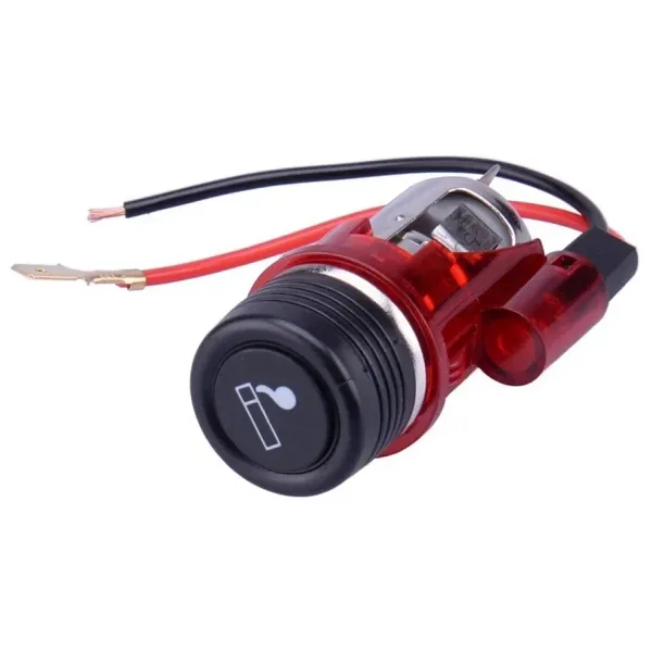 12V 120W Işıklı Oto Çakmaklık - Kırmızı