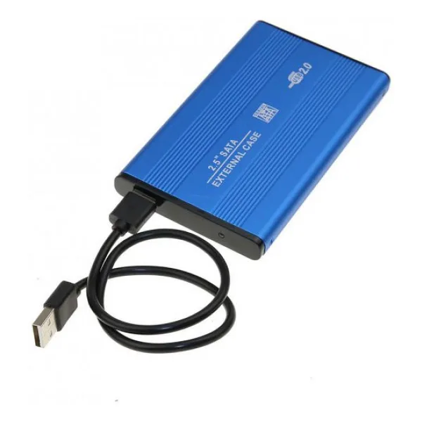 2,5 inç Sata Harddisk Kutusu - Sata HDD Kutu - Mavi Renk