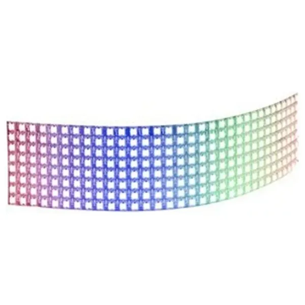 8x32 Esnek RGB Led Matrix (NeoPixel) - Flexible
