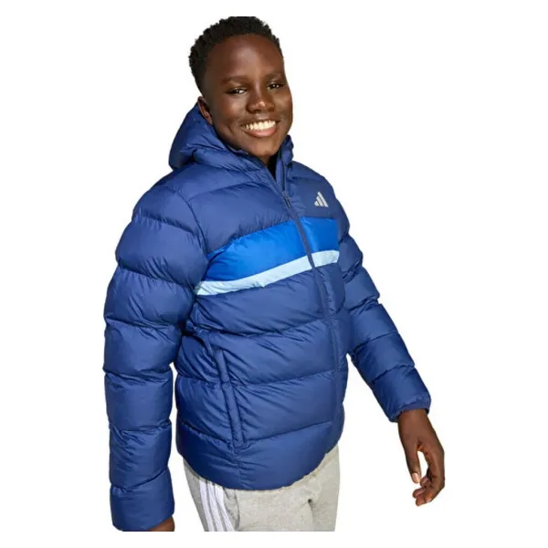 Adidas Synthetic Down JW2453-JL7431 Kapüşonlu Lacivert Çocuk Şişme Mont