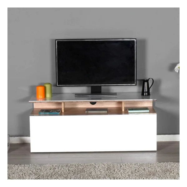 Adore Vision Çekmeceli Tv Sehpası Sonoma - Lake Beyaz