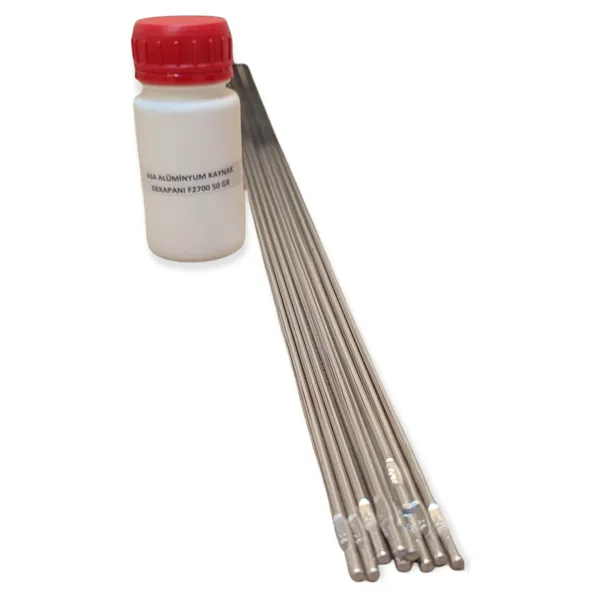 Alüminyum Kaynak Teli 3,2 Mm ( 10 Adet) + Alüminyum Kaynak Dekapanı Küçük Kutu ( 50 Gr)
