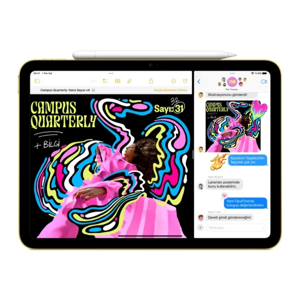 iPad 11. Nesil Wi-Fi 128 GB 11" Md4d4tu/A Sarı Tablet - Görsel 4
