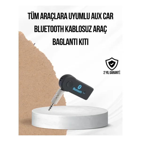 Araç İçi Bluetooth Aux Adaptörü Ve Telefon Görüşme Cihazı