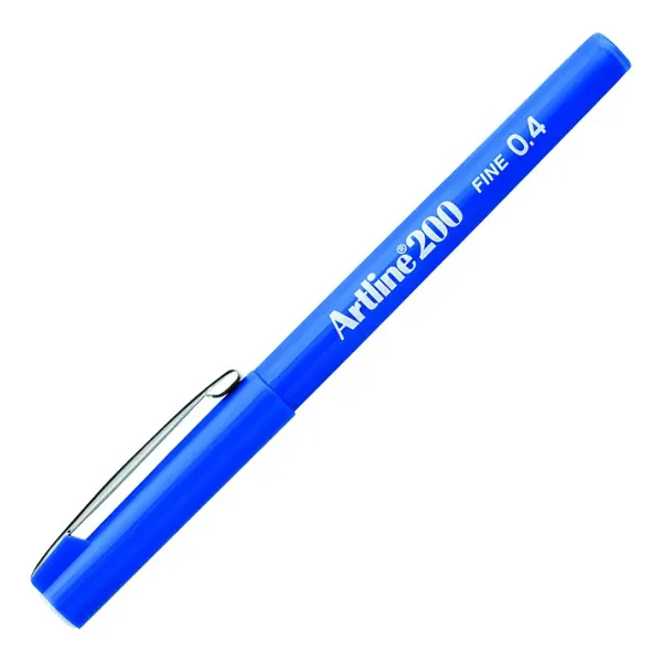 Artline 200 Fineliner Mavi 0.4 mm İnce Uçlu Keçeli Kalem