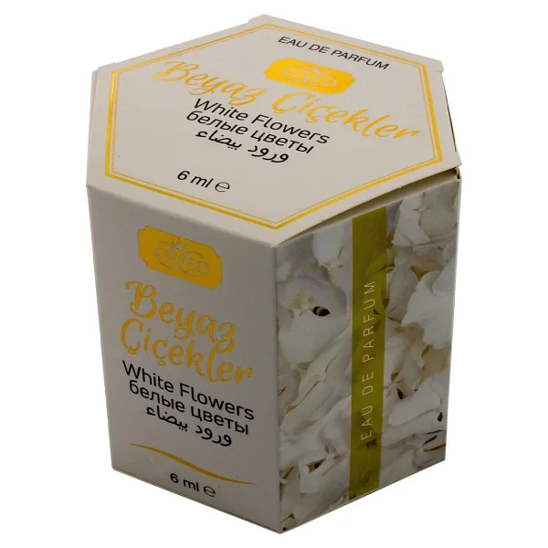 Beyaz Çiçekler Kokusu Alkolsüz Esans 6ml. 6'lı Paket