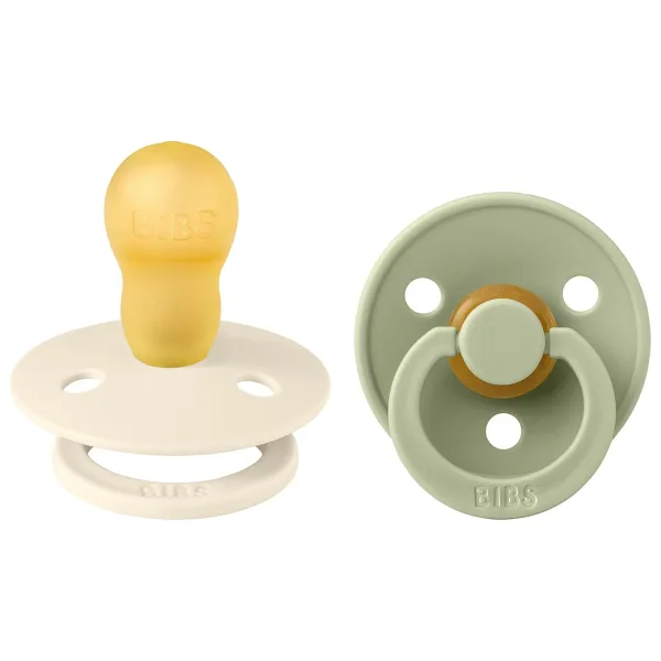 Bibs Colour Ivory-Sage 18 Ay+ İkili Kauçuk Emzik