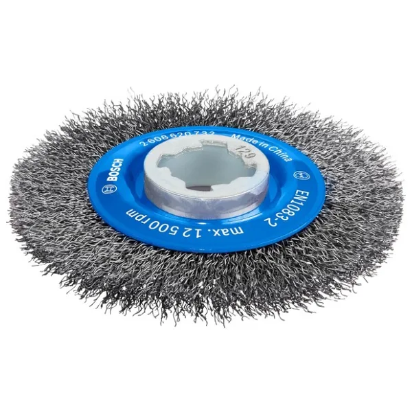Bosch Professional Accessories cam fırçası, dalgalı tel Clean (metal için, X-LOCK, Ø 115 mm, tel kalınlığı 0,3 mm)