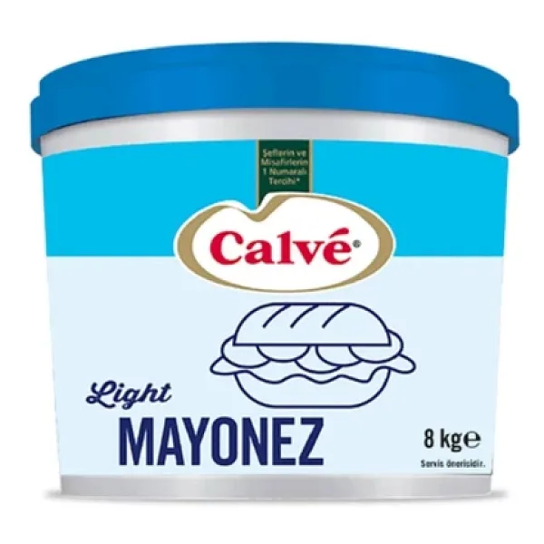 Calve Kova Light (Az Yağlı) Mayonez 8kg