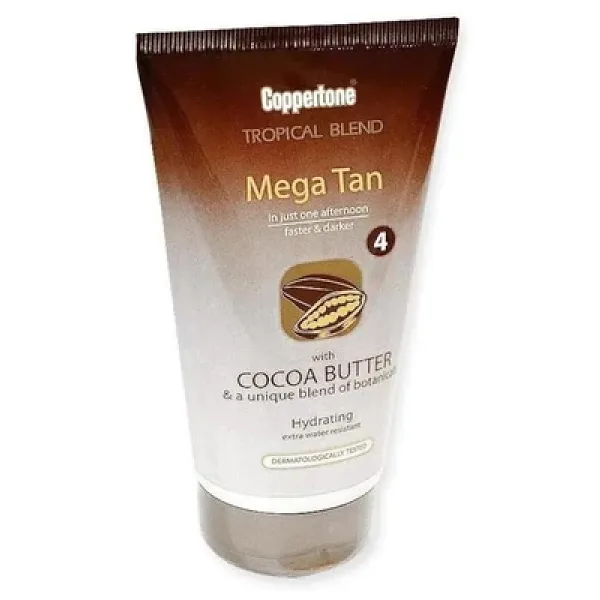 Coppertone Mega Tan Cocoa Butter Hızlı 150 ml 4 Faktör Bronzlaştırıcı