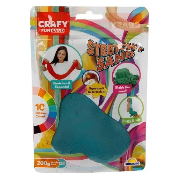 Crafy Streç Turkuaz Oyun Kumu 200 gr