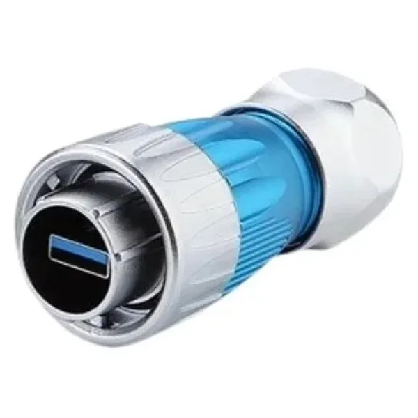 DH24-USB3-MP-MP-0D5M-001 Su Geçirmez Data Erkek Konnektör - 0.5M Kablo