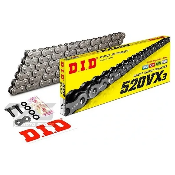 Did 520-112vx3 2011-2018 Gas Gas Ec 250 Uyumlu Zincir Vx3 Xring Çelik Renk