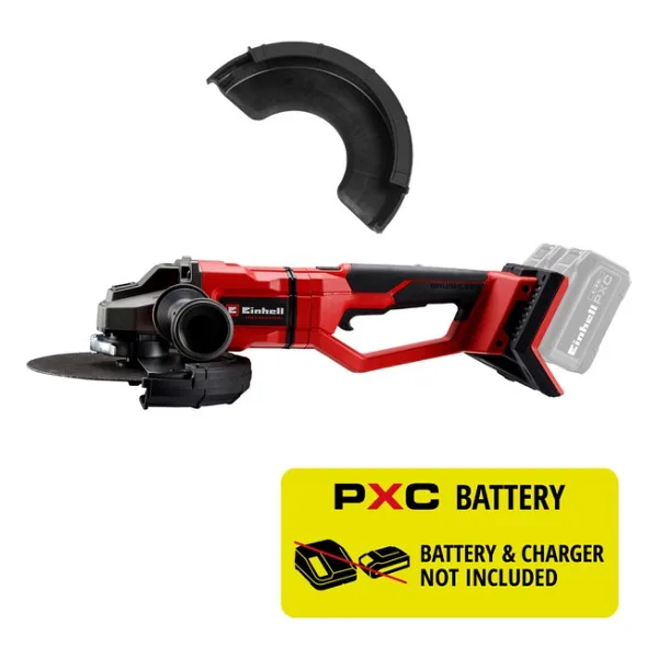 Einhell Akülü Avuç Taşlama TP-AG 36/230 F Li BL-Solo Power X-Change (36 V, 2200 W, Ø 230 mm disk, 70 mm kesme derinliği, kömürsüz, aksesuarlar dahil, akü dahil değil)