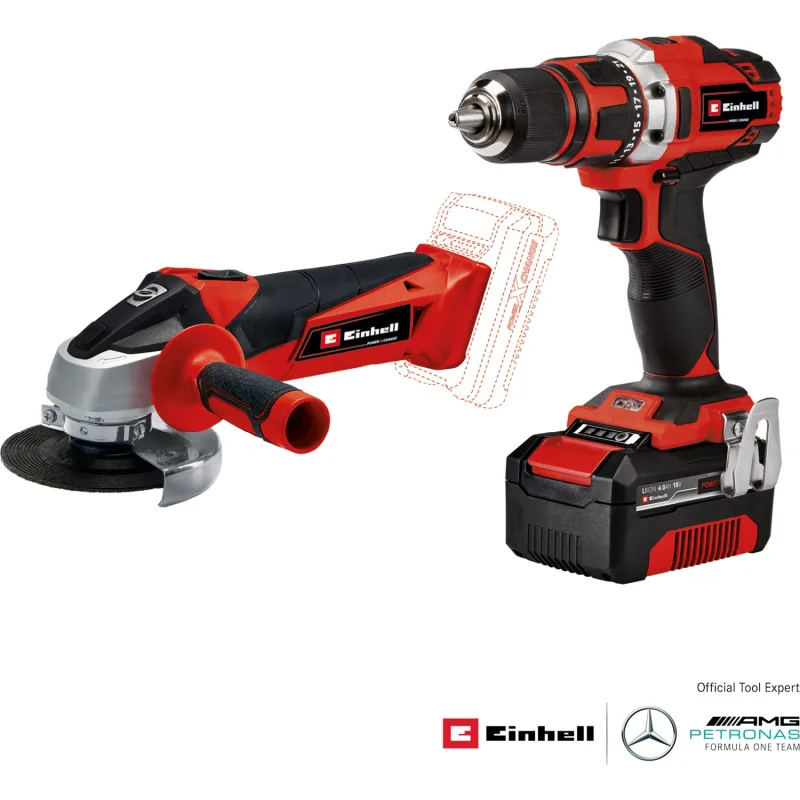 Einhell Te-Tk 18/2 Li Kit (CD+Ag) Akülü Kombo Set