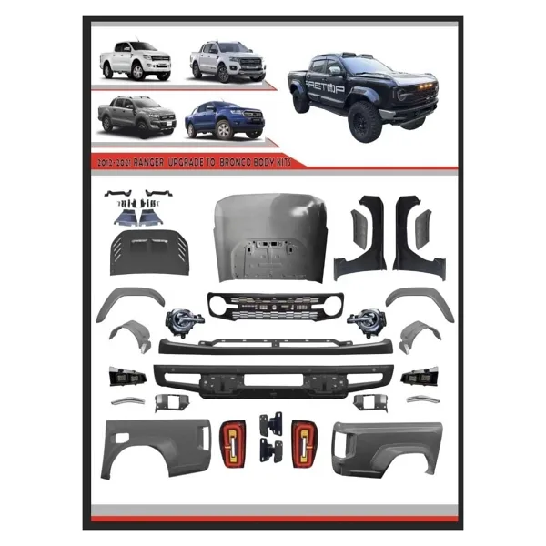 Ford Ranger T6 T7 T8 Bronco Body Kit Tampon Seti Komple
