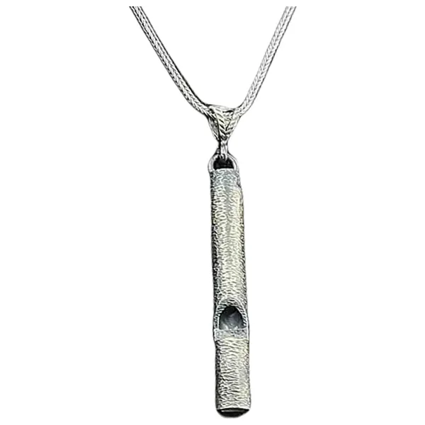 Gümüş Oksitli Deprem Düdüğü Kolye SL5807