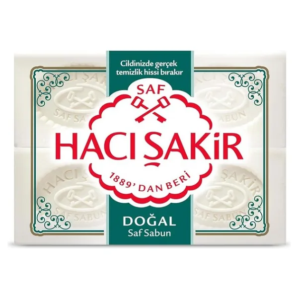 Hacı Şakir Doğal Geleneksel Beyaz Sabun (4 x 200 G) - standart