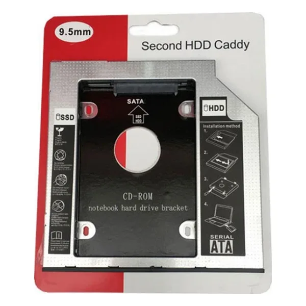 HDD Caddy 9.5mm 2.5" SATA 2nd HDD Caddy