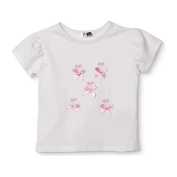 HelloBaby HelloBaby, Kız, Bluz, Flower Garden, Bisiklet Yaka, Kısa Kol