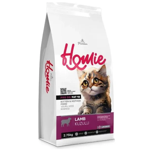 Homie Super Premium Kuzu Etli 2.75 kg Anne ve Yavru Kedi Maması