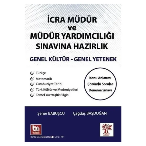 İcra Müdür ve Yardımcılığı Sınavına Hazırlık Genel Yetenek Genel Kültür