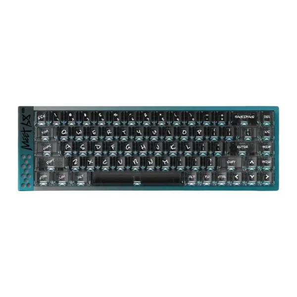 Iqunix Meet68 Ultra Aurora Green %65 Omega Manyetik Switch RGB İngilizce Mekanik Oyuncu Klavyesi