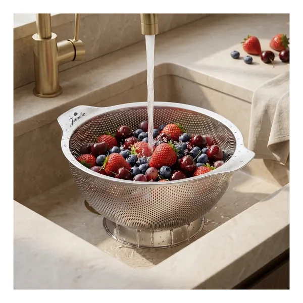 Jumbo Marlow 26 cm Çelik Süzgeç