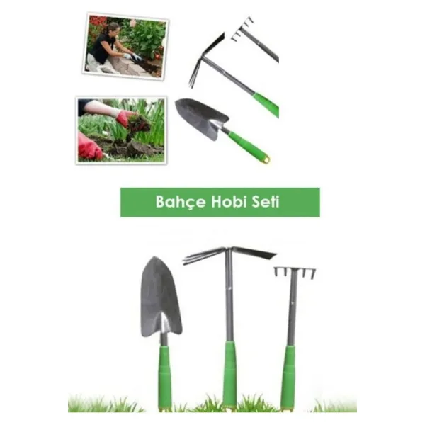 KL HOME 3LÜ SET TIRMIK ÇAPA KÜREL HOBİ BAHÇE SETİ