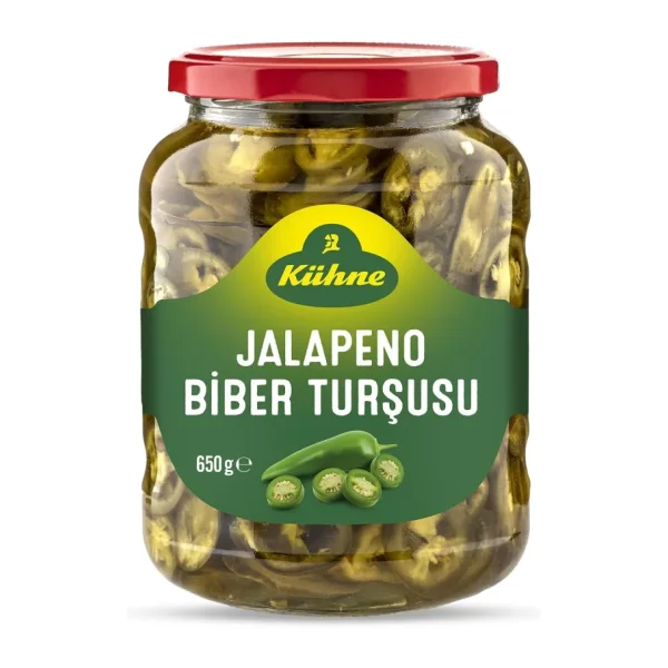 Kühne Jalapeno 650 gr Dilimli Biber Turşusu