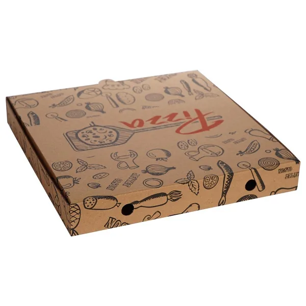 Kuzeykutu Mix Baskılı Pizza Kutusu 28 x 28 x 4 cm 300 Adet