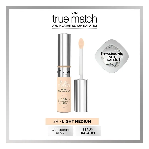 L'Oreal Paris True Match Aydınlatan 3R 11 ml Serum Kapatıcı